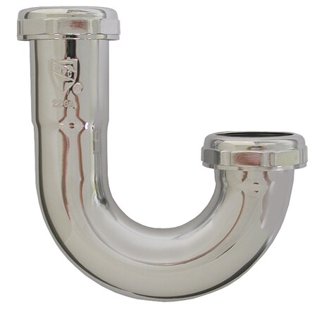 1-1/2 In. Chrome Plated Brass J-Bend 17 Gauge